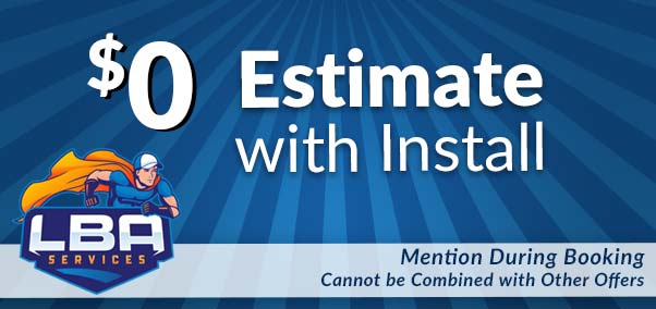 $0 estimate with install coupon